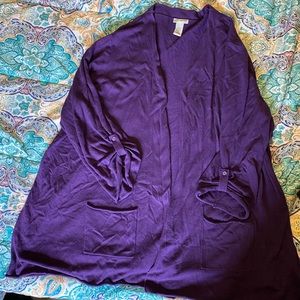 Catherine’s 4x Purple Cardigan